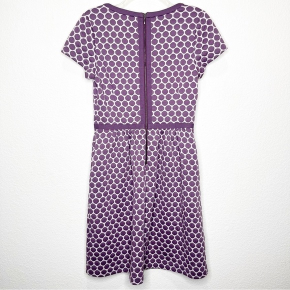 Boden Clementine Jacquard Fit & Flare Dot Sheath Dress Twee Mod - Picture 6 of 12